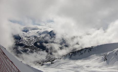 Montgenèvre, percée dans les nuages