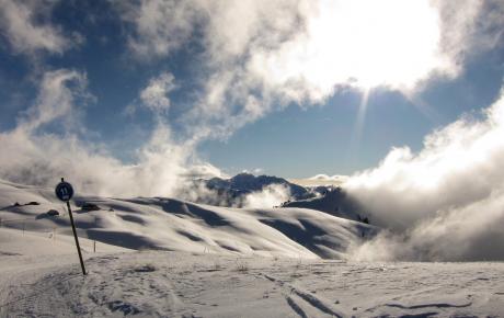 Montgenèvre, la piste Les Poussins